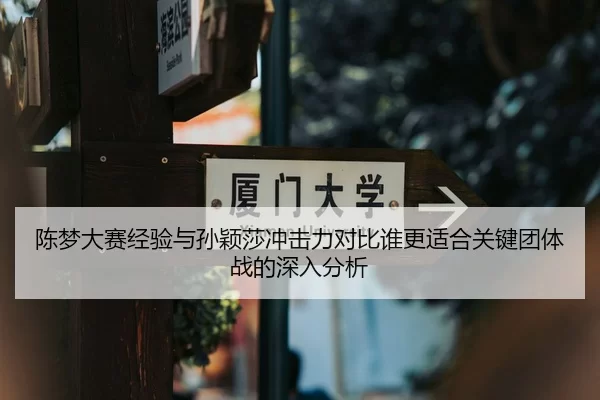 陈梦大赛经验与孙颖莎冲击力对比谁更适合关键团体战的深入分析